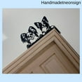 thumbnail image 3 of Handmadetneonsign Papillon Dog Door Corner Sign, Papillon Dog Metal Door Topper, Dog Door Sitter 68907, 3 of 4