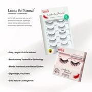 Kiss So Wispy False Eyelashes, Strip Lashes, Style 11, Black, 12mm, 5 Pairs