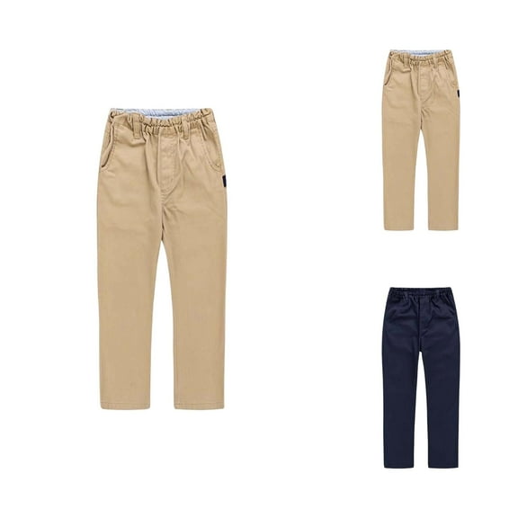 Boys Pants Boys Fashion Boys Classic British Straight Leg Dress Pants For School Casual Wear Comfortable Kids Trousers Daily Outdoor Activities