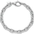 thumbnail image 5 of Sterling Silver Jbsp's Rhodium-Plated Polished Fancy Link Bracelet (8 X 5.42) Made In Italy, 5 of 5
