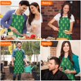 thumbnail image 4 of Green Christmas Tree Apron-Garden Aprons for Women with Pockets-Cotton Linen Waterproof Kitchen Cooking Gardening Aprons Adjustable for Kitchen,Cooking,BBQ and Salon 32"x27", 4 of 7