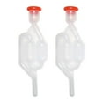 QHUDLV Twin Bubble Airlocks for Fermenting Wine and Beer Making
