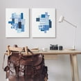 thumbnail image 2 of Stupell Industries Blue Patchwork Patterns Abstract Geometric Squares Canvas Wall Art, 24 x 30, Design by Courtney Prahl, 2 of 6