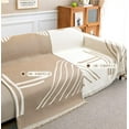thumbnail image 3 of Double Sided Chenille Sofa Cover, Throws For Sofas Large, Non-Slip Reversible Decorative Sofa Cover,Dustproof Anti-Scratch Couch Cover,All Season, 3 of 7