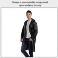 thumbnail image 3 of Reusable Rain Poncho Hooded Raincoat Waterproof Lightweight Raincoat Jacket for Hiking Camping Emergency, 3 of 4