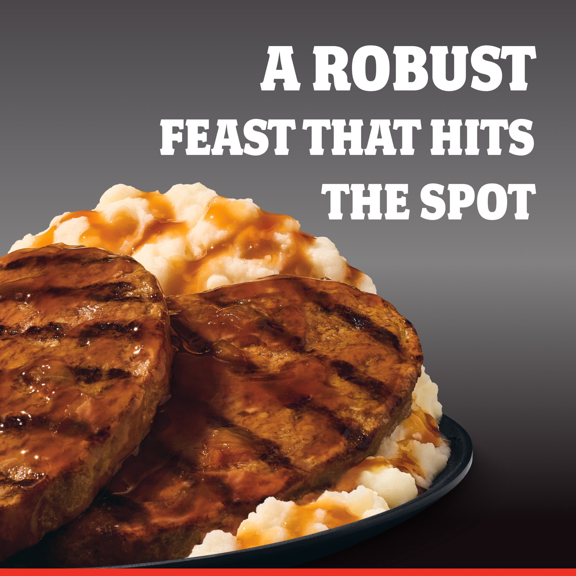 Banquet Double Salisbury Steak, 21g Protein, High Protein Frozen Meal, 12 oz.