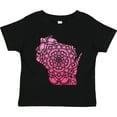thumbnail image 3 of Inktastic Wisconsin Silhouette Mandala Boys or Girls Toddler T-Shirt, 3 of 5