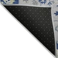 thumbnail image 3 of Addison Rugs Chantille Indoor/Outdoor Traditional Vintage Navy Washable Rectangle Rug, 3' x 5', 3 of 6