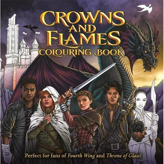 Crowns and Flames Colouring Book (Paperback) Adult Colouring Book