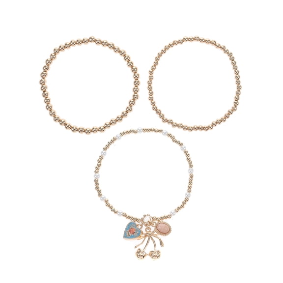 No Boundaries 3pc Gold-Tone Bracelet Stack