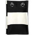 thumbnail image 2 of DriftAway  Mia Stripe Room Darkening Curtain Panel Pair Indigo Black 96"L x 52"W, 2 of 3