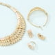 thumbnail image 5 of Fiudx Conjunto de Joyas para Mujer, Elegante Colección de 5 Accesorios, Impresionantes Piezas de Aleación de Oro, Estilo Moderno para Cualquier Ocasión, Regalo Perfecto para Mujer, Empaque de Alta Ca, 5 of 6