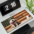 thumbnail image 3 of Freedom Paws Patriotic Samoyed Vintage Memorial Day Desk Mat Full Keyboard Mouse Pad Siberian Sammy Dog Lover Large Mousepad - 12006, 3 of 5