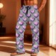 thumbnail image 1 of TaTaai Men's Valentine Print Loose Elastic Waist Pajama Pants, Valentine's Day Gift, Casual Leisure Straight Trousers With Pockets Gift, 1 of 8