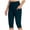 Navy2, variant on UAMVSH Women's Long Biker Shorts Knee Length Bermuda Shorts Butt Lifting High Waisted Yoga Short Leggings with Pockets