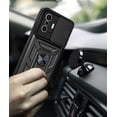thumbnail image 2 of Case for Xiaomi Mi 11T with Slide Camera Cover,Military Grade Heavy Duty Protection Phone Case Cover with Magnetic Ring Kickstand for Xiaomi Mi 11T Pro/11T 4G SJ Black, 2 of 7