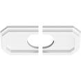 thumbnail image 2 of 10"W x 5"H x 3"ID x 3 1/2"C x 1"P Emerald Architectural Grade PVC Contemporary Ceiling Medallion, Two Piece, 2 of 11