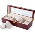 thumbnail image 2 of Enroslu Premium Watch Box for Men Made of 100% Real Wood with Space for 6 Large Watches - Elegant Wooden Storage Box with Glass Window, 2 of 7