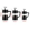 thumbnail image 3 of 350/600/1000ml Thickened Glass Coffee Press- Espresso- Plastic Coffee Tea Maker Coffee Hand-Made Pot Frothed Milk Press, 3 of 3