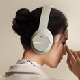 thumbnail image 4 of XMMSWDLA Bluetooth Over Ear Headphones, Colorful LED Lights Headphones Bluetooth Wireless Foldable Stereo Headphones for Classroom/Home Office/Tablet/Airplane, 4 of 7