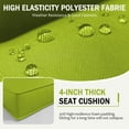 thumbnail image 4 of Kimunuk 9 Pcs Outdoor Patio Replacement Cushions,Waterproof Cushions for 4-Seat Outdoor Sectional Sofa Couch, Grass Green, 4 of 6