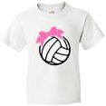thumbnail image 3 of Inktastic Volleyball with Pink Bow Youth T-Shirt, 3 of 5