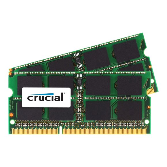 Crucial - DDR3L - kit - 16 GB: 2 x 8 GB - SO-DIMM 204-pin - 1866 MHz / PC3-14900 - CL13 - 1.35 V - unbuffered - non-ECC - for Apple iMac with Retina 5K display (Late 2015)
