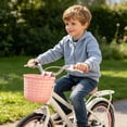 thumbnail image 5 of Lume Wear Bike Front Basket for Kids with Adjustable Straps a Heavy Duty Woven Basket for Handlebar Mount. A Lightweight Cargo Carrier That Fits Most Childrens Bicycles for Toys Snacks, 5 of 7