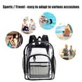 thumbnail image 4 of POINTERTECK Solid Clear Waterproof PVC Backpack Shoulder Top-Handle School Bag (Black), 4 of 6
