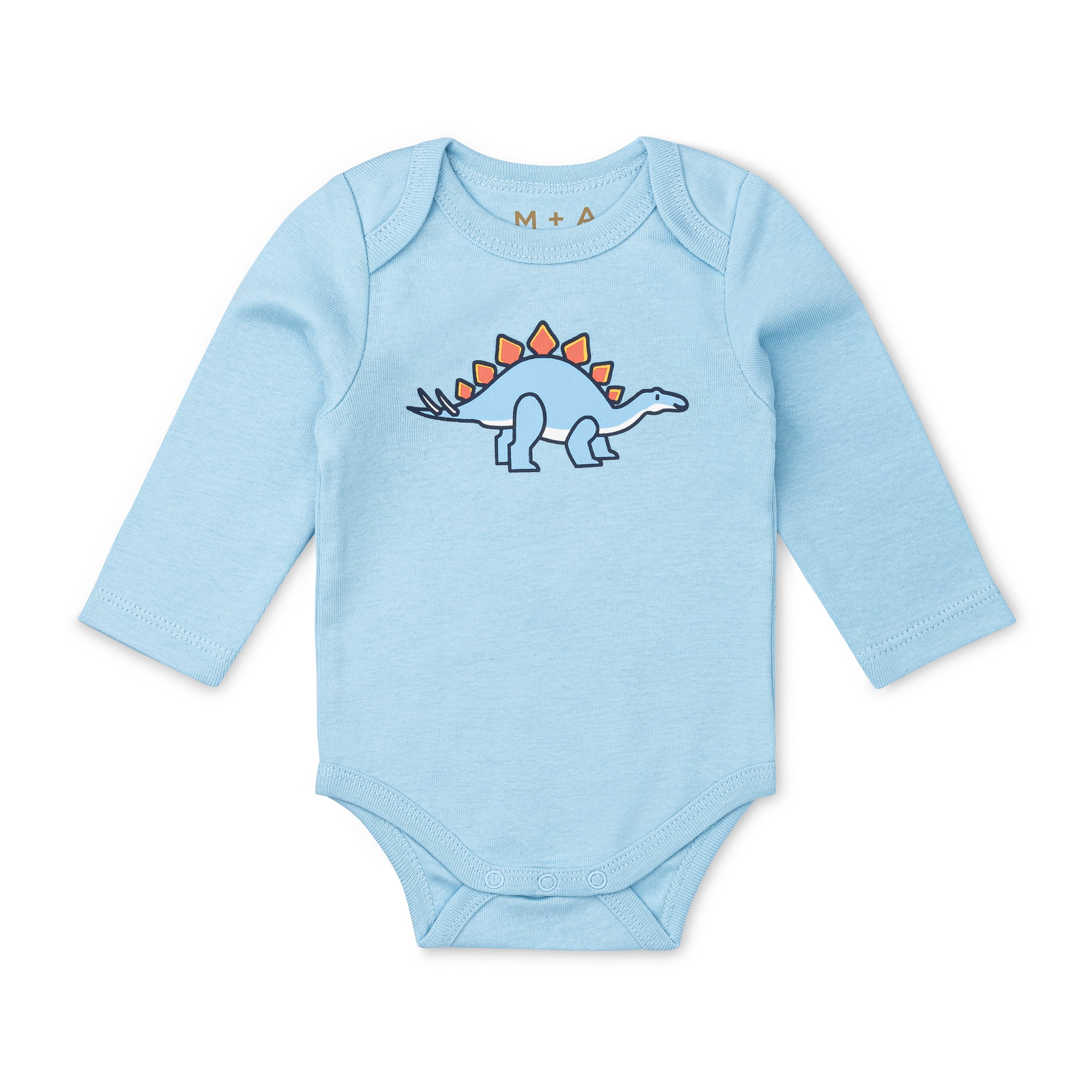 M+A by Monica + Andy Organic Cotton Gender Neutral First Moves Bodysuit + Groove Pant Set, Sizes Newborn -24 Months