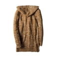 thumbnail image 5 of Chaqueta con capucha tipo cárdigan de longitud media para hombre con hebilla de cuerno Suéter grueso para hombre Suéter informal de talla grande, 5 of 5