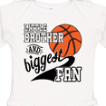 thumbnail image 4 of Inktastic Little Brother and Biggest Fan Basketball Player Boys Long Sleeve Baby Bodysuit, 4 of 5