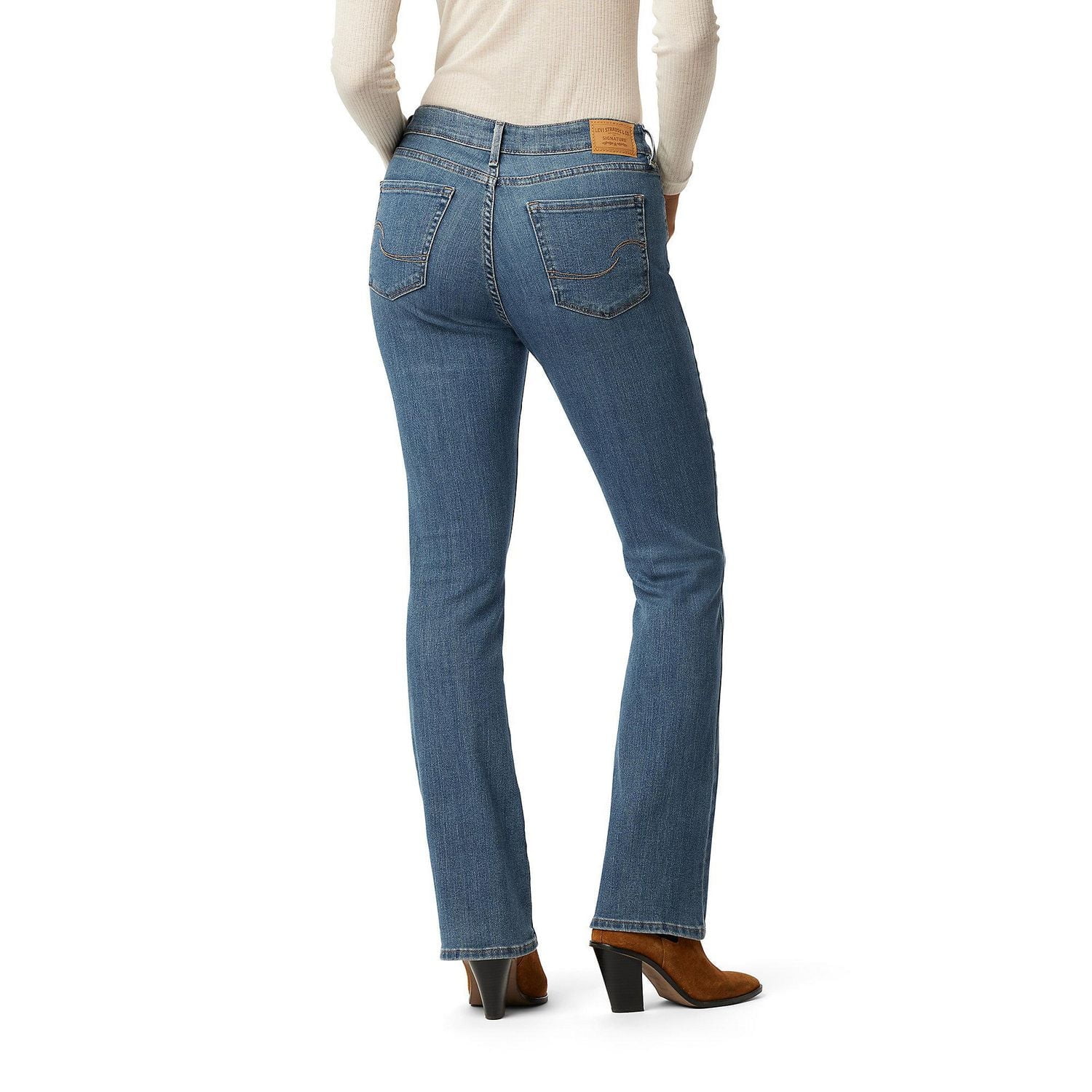 Levi Strauss Signature™ Women’s Mid Rise Bootcut Jeans, Available sizes: 2 – 18