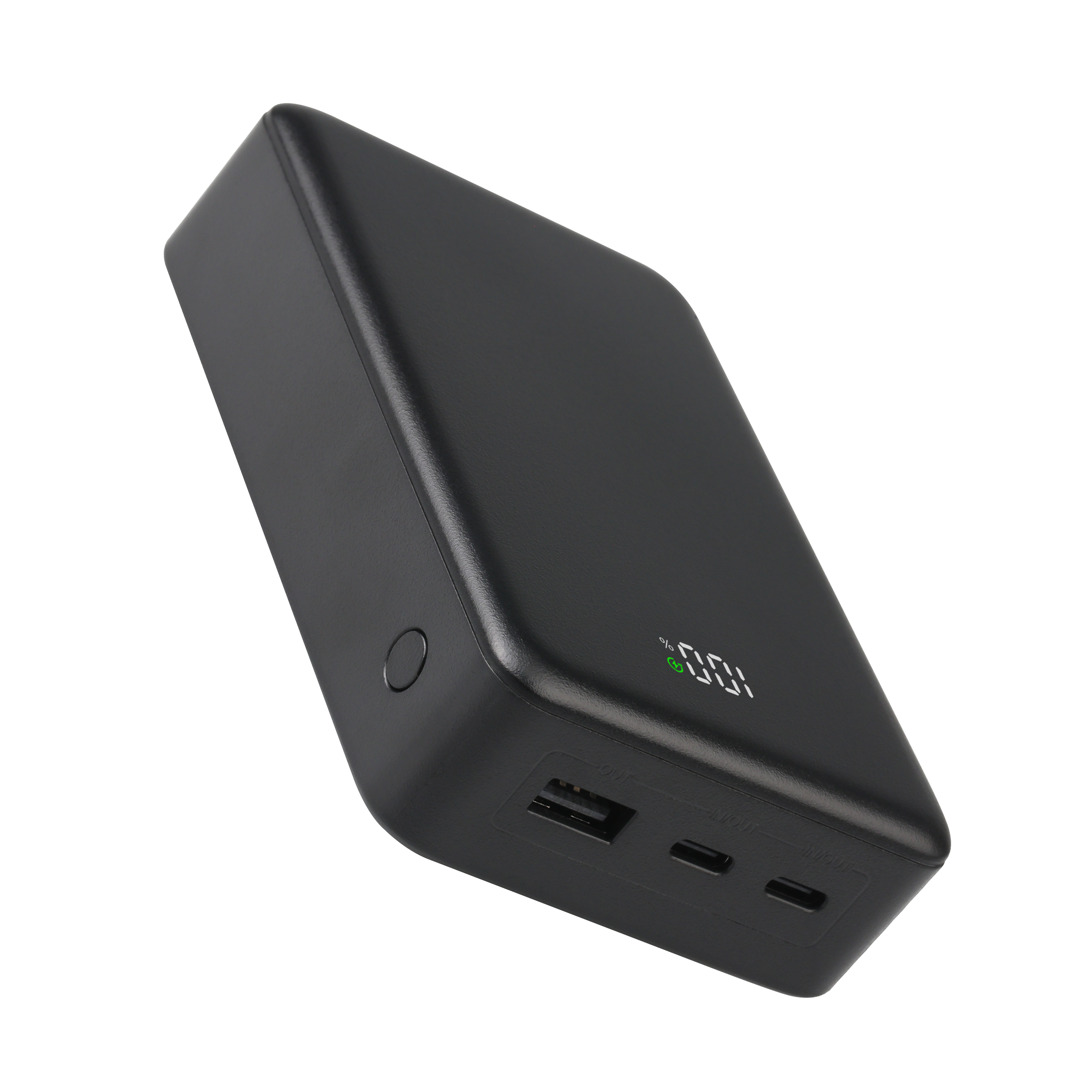 onn Batería Portátil 20,000 mAh con Carga Rápida (20W), Doble Puerto USB-C, Puerto USB, Pantalla LED Digital, Negro - Compatible con iPhone, iPad, AirPods, Samsung Galaxy, Note, Pixel y Más 3