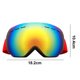 thumbnail image 2 of Gafas de esquí para adultos, gafas esféricas grandes, antivaho de doble capa, 2 of 5