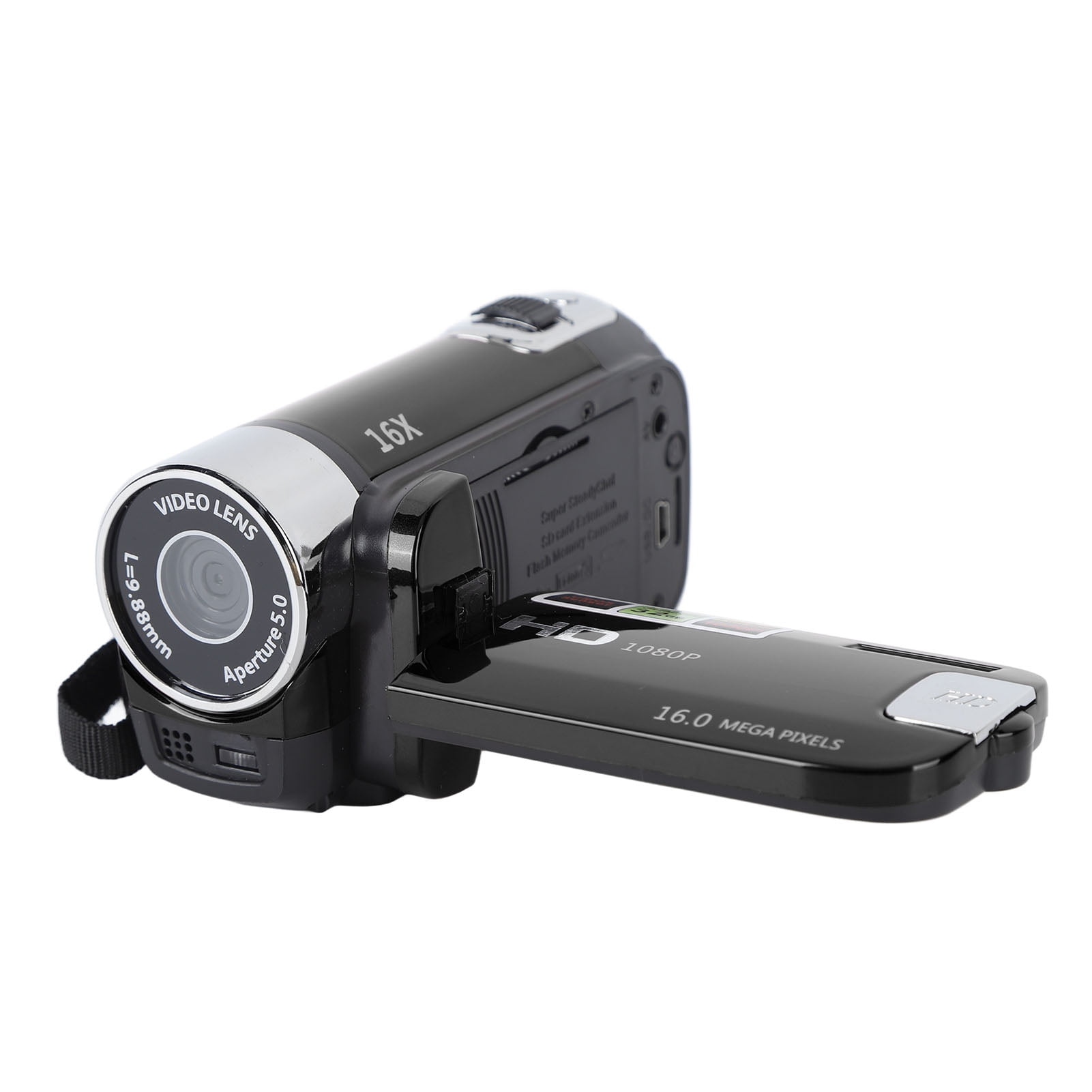 1080P HD Camera Camera Camcorder, 16MP DV Camera 16x Digital Zoom Video Camera, 2.7in TFT Rotatable Screen, Built In Speakers, USB