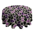 thumbnail image 3 of Design Pattern Round Tablecloth 60 Inch – Waterproof Polyester Table Cover with Full Print Design, Wrinkle Resistant & Washable for Kitchen Dining Party Decor, 3 of 6
