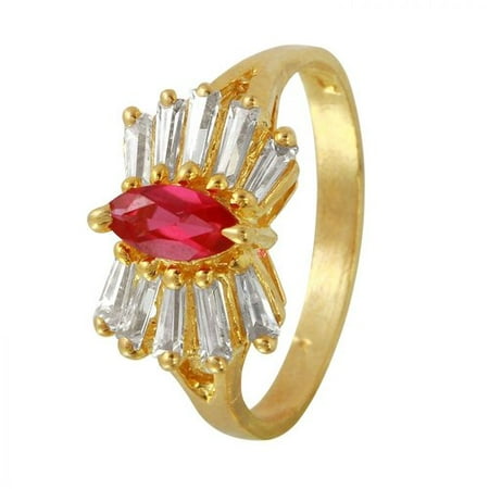 Foreli 10k Yellow Gold Ring With Ruby