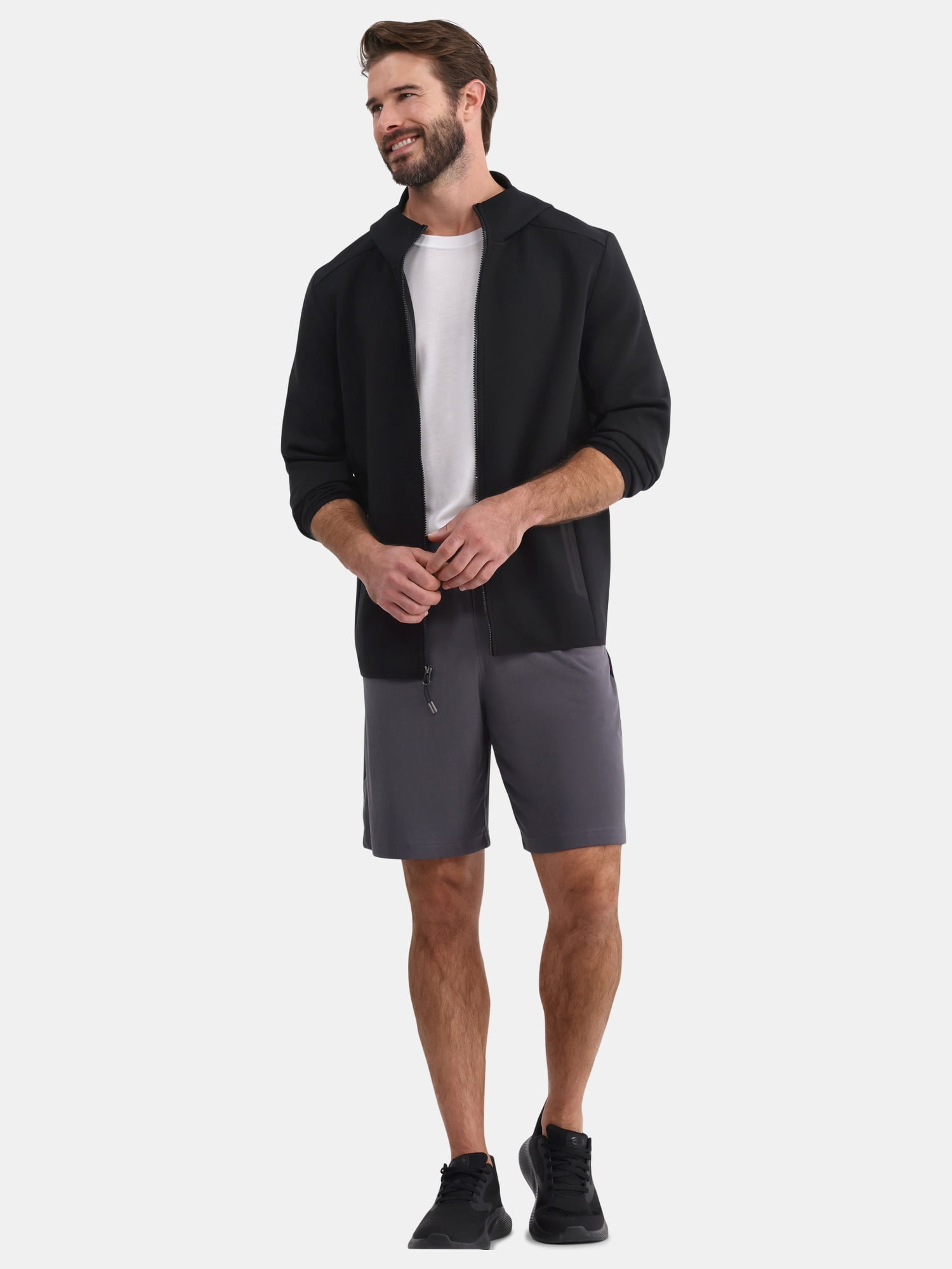 Athletic Works Men's and Big Men's Fusion Knit Zip Jacket, Sizes S-3XL