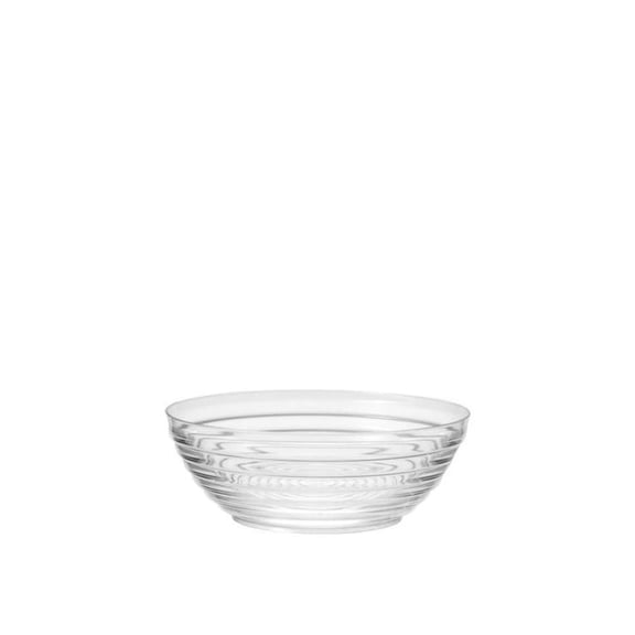 1 Quart 7 inch Small Heavyweight Plastic Ringed Serving Bowl: 3 PCs