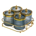 thumbnail image 2 of AMLESO Dry Fruit Tray with Lid Appetizer Serving Plate for Holiday Home Dried Fruit gray 4 grids, 2 of 8