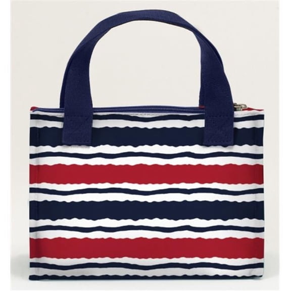 Joann Marrie Designs NLB1MS Lunch Bag - Marina Stripe- Pack of 2