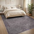 thumbnail image 3 of ODIKA 8'x10' Washable Area Rug Non-Slip Chair-Friendly Mat Vintage Plum Distressed Scroll Border Pink Mauve Boho Purple Flowing Dynamic for Dining Room, Large Office, Lounge, 3 of 7