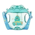 thumbnail image 1 of 1 Set 450ml Water Bottle Shoulder Strap Luminous Leak-proof Cartoon Dinosaur Pattern Donut  Cup for Kids, 1 of 7