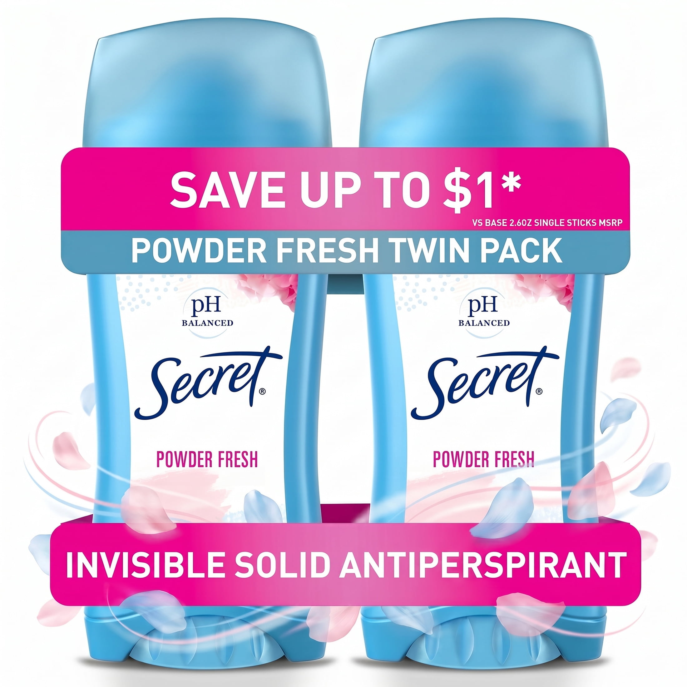 Secret Invisible Solid Antiperspirant Deodorant Clean Lavender