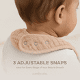 thumbnail image 6 of Comfy Cubs Muslin Cotton Baby Bibs, 4 Pack, Adjustable with Easy Snaps, Soft & Absorbent, Blush, 6 of 7