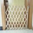 thumbnail image 3 of SPRING PARK Wooden Fence Pet Gate, Indoor Outdoor Retractable Dog Fence, Adjustable Portable Folding Mesh, Enclosure Net Extra Wide Safety Puppy Gate, 3 of 6