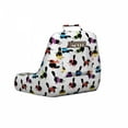 thumbnail image 2 of Cats Reading Pillow Cover, Silhouettes of Chunky Animals Design with Winter Clothes Whiskers on a Plain Backdrop, Unstuffed Printed Bed Rest Case from Soft Fabric, XL Size, Multicolor, by Ambesonne, 2 of 4