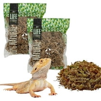 Quality Growers The Habitat Life - Natural Sphagnum Moss - for Reptiles, Amphibians & Invertebrates Terrariums - Humidity Control - Ideal for Burrowing & Nesting - Dye-Free & Safe - Medium - 2 Pack