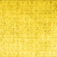 thumbnail image 1 of Ahgly Company Machine Washable Indoor Square Persian Yellow Traditional Area Rugs, 5' Square, 1 of 4